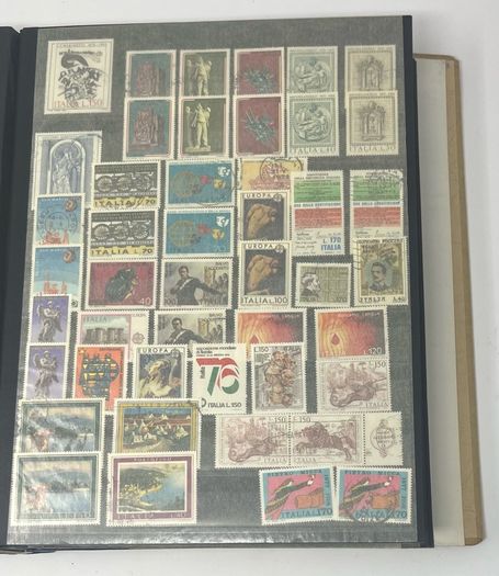 Collection: Cyprus, Greece, Italy and San Marino Stamps both mint an commemorative stamps on 41 pages