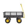 Steel Garden Cart 900lb Capacity Heavy Duty Yard Wagon Cart 10in Tires Image 6