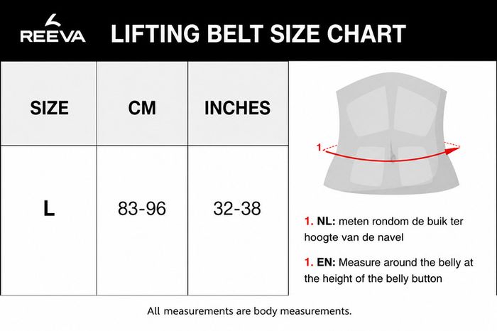 Leather Lever Lifting Belt - Size L - Never Used