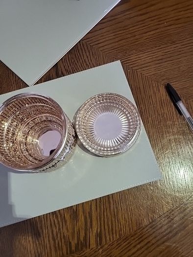 Glass candle jar