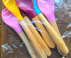 Kids Spoons, Eco Friendly Wooden Handle