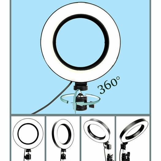 10" LED Ring Light Photographic Selfie Ring Lighting with Stand for Smartphone Youtube Makeup Video Studio Tripod Ring Light