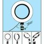 10" LED Ring Light Photographic Selfie Ring Lighting with Stand for Smartphone Youtube Makeup Video Studio Tripod Ring Light Image 7