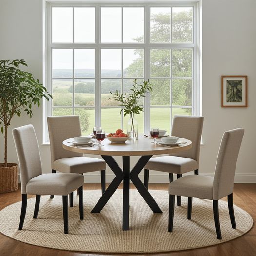 Orion Industrial Extendable Dining Table Veneer or Laminated 100-180cm