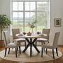 Orion Industrial Extendable Dining Table Veneer or Laminated 100-180cm Image 4
