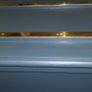Chest drawers with brass strip suitcase set down Image 5