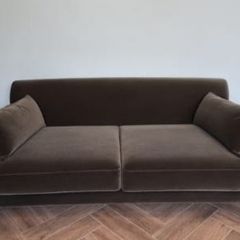 The Silas Velvet Sofa