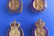 Civil Defence Corps &amp; ICDS (Cold War era) - 4 x civil defence volunteer badge (1940s - 1960s)