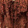 Topshop Animal Print Tie Front Peplum Top UK6 Image 4