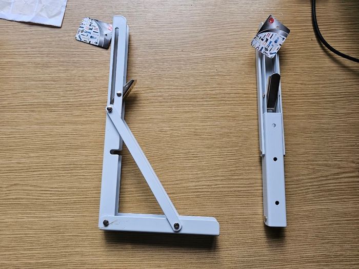 Folding Shelf Brackets Collapsible Table Bracket Heavy Duty Wall Mounted,