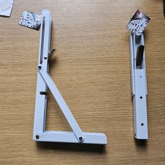 Folding Shelf Brackets Collapsible Table Bracket Heavy Duty Wall Mounted,