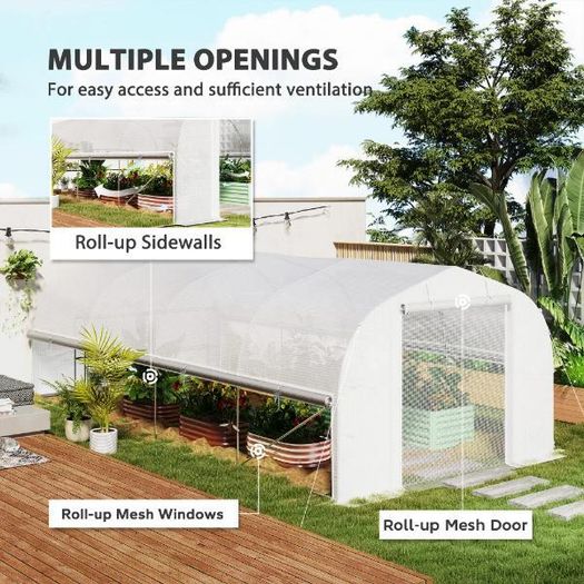 Large Tunnel Greenhouse19.5 x 9.8ft