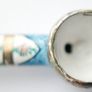 Blue and White hand painted Asian  Cloisonne Enamel Smoking Pipe Image 9