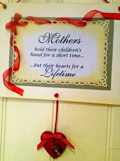 Mothers Handmade Sign