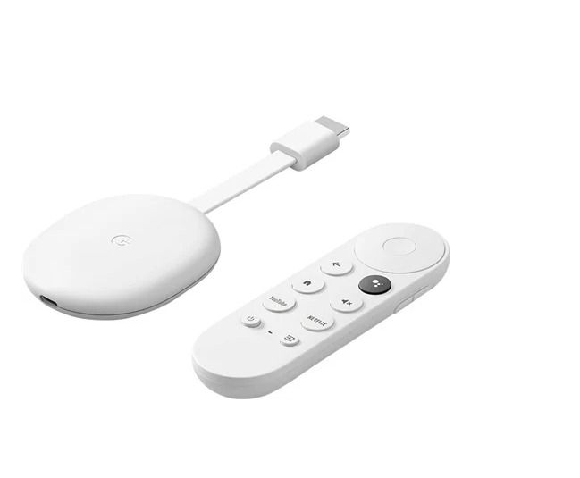 Google Chromecast W/Google TV (4K)- Snow