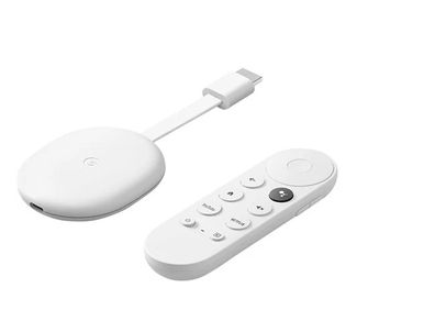 Google Chromecast W/Google TV (4K)- Snow