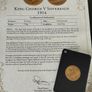King George V Sovereign 1914 22k / CT gold coin Image 2