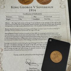 King George V Sovereign 1914 22k / CT gold coin
