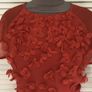 Ted Baker Red Peony Chiffon Embellished Dress Image 4
