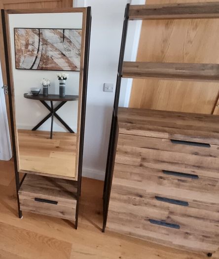 5 Pieces Industrial Style Furniture Set