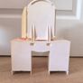 Vintage Sindy Doll Dressing Table Vanity Unit Triple Mirror Drawers Original Pedigree Furniture Image 3