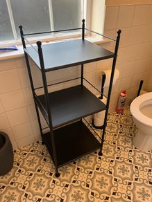 bathroom shelves