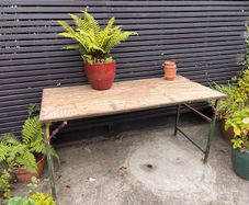 Vintage trestle table