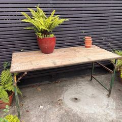 Vintage trestle table