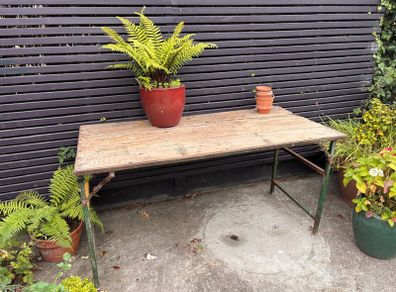 Vintage trestle table