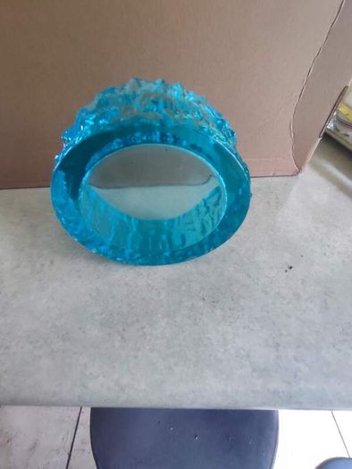 Davidson Brama -Luna- Range Bark Bowl Kingfisher Blue 13.5cm Cross H5.5cm Very good condition