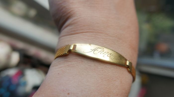 Vintage Gold Tone ANNA Bracelet 17cm