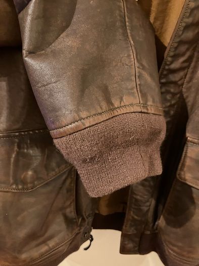 Ralph Lauren G1 Cowhide Flight Bomber Leather Jacket