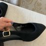 M&S slingback suede shoes size 4 . New Image 4