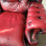 leather suite in burgandy Image 2