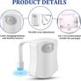 Toilet Light Inside Toilet 16 Colors, Changing Waterproof Automatic Motion Sensor Lights Smart Gadgets Bathroom Novelty Item Illuminate Toilets Bowl Light Fun Gifts for Women's Father's Day Birthdays Image 3