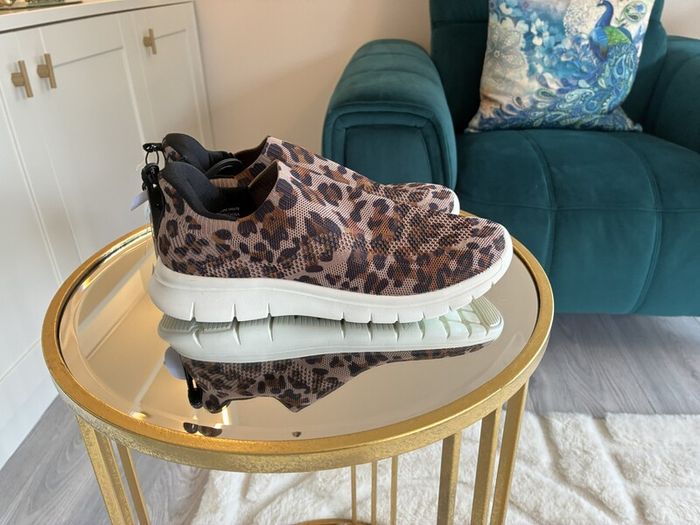 Brand-new Ladies Leopard Print Memory Foam Casual Sneakers from Primark