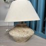 Zara Home Table Lamp - Ceramic Base with Linen Shade Image 2