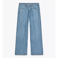 Zara drawstring flowing TRF denim trousers Size 18
