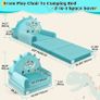 Kids Sofa Bed, 2-in-1 Kids Folding Chair, 150cm Soft Crystal Velvet Toddlers Sofa Bed for Bedroom Livingroom, Playroom, Birthday Gift for Boys Girls Image 5