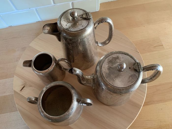 Antique 'Gresham hotel' silver lated tea set