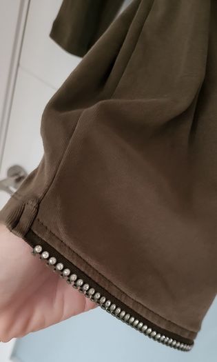 Unsigned STAR bling zip mini dress Sz S (Fit 8-10 UK)