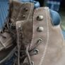 Mens heavy duty brown leather boots Image 3