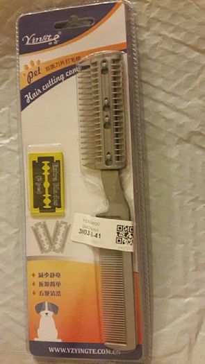 Pet Grooming Comb With Blade Hair Removal