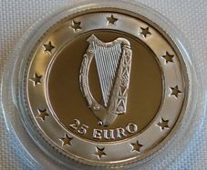 Ireland Rare 25 Euro 1997 Silver Proof Piedfort Coloured Dormouse - 500 mintage