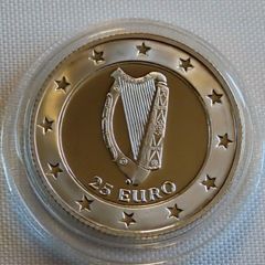 Ireland 25 Euro 1997 Silver Proof Piedfort Coloured Dormouse - 500 mintage