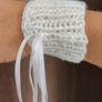 Brand new dressy white knitted wrist cuffs Image 4