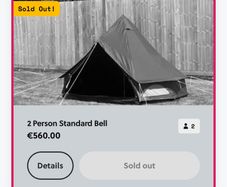 Pink moon 2 person tent