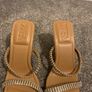 Zara Nude Diamond Square Toe Heels Image 6