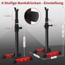 Dumbbell Stand Squat Rack with 6 Height-Adjustable Barbell Rack, 2 Individual Stands, Made of Powder-Coated Steel, Max. Maximum load: 200 kg Image 2