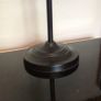 Vintage black Iron tall table lamp with shade Image 3